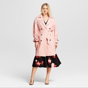 Puff Sleeve Trench Coat